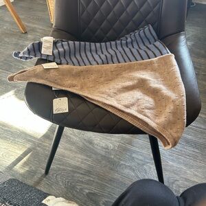 Free People Striped Blue & Brown also Tan Scarves.